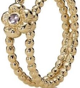 Eleganter Pandora Damen-Ring aus 14k Gold - Modell 150108PSA