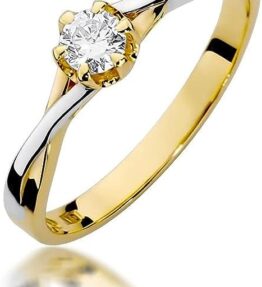 Eleganter Solitär Versprechen Ring aus 585er Gelbgold mit Brillant