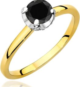 Lumari Gold Damen Ring 585 14k Gold Gelbgold mit Edelsteinen, Diamanten und Brillanten