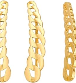 Verwobene Eleganz: Lumari Gold-Gold-Ohrringe Armreif in 585er Gold (14k)