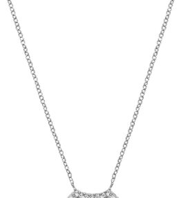 Elegante Amor Kette mit Zirkonia-Anhänger - 925 Sterling Silber