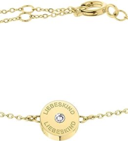 Elegantes LIEBESKIND Edelstahl Armband in strahlendem Gold LJ-0551-B-20