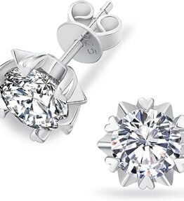 Strahlende Eleganz: Moissanite Ohrringe mit 2&1 Karat Diamantäquivalent