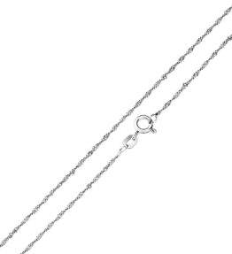 Amor Damen-Singapurkette 925 Silber rhodiniert 38 cm - 468688