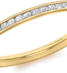 Carissima Gold Damen Ring 9k (375) Gold Zirkonia Band