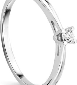 Eleganter OROVI Verlobungsring – Strahlender Solitärring mit 0.07 Karat Diamanten