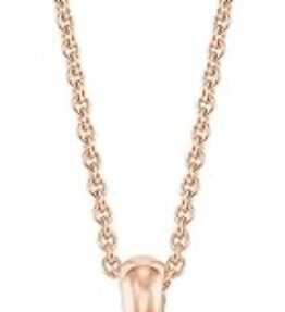 Elegante Amor Kette mit Zirkonia-Anhänger - Roséfarbenes 925 Sterling Silber