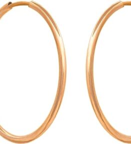 Strahlende Eleganz: Damen Ohrringe aus 585er 14k Gelbgold - Creolen Hoops 30x30mm
