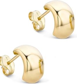 Strahlende Eleganz: Orovi Damen Ohrringe aus 14 Karat Gelbgold (585)