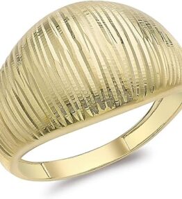 Carissima Gold Damen Diamantschliff Kuppel Ring 9k (375) Gelbgold