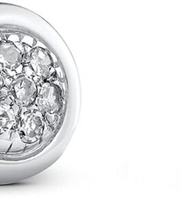 Zarte Ohrstecker mit 9 Karat Gold und funkelnden Diamanten