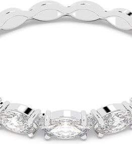 Eleganter Swarovski Vittore Marquise Ring in strahlendem Weiß