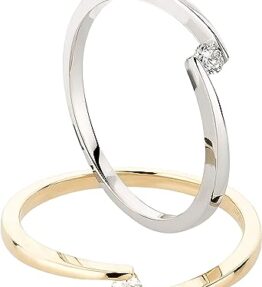 Eleganter Damenring "Ardeo Aurum" - 375 Gold mit 0,05 ct Diamant