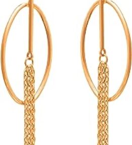 Elegante 333 8k Gold Gelbgold Ohrringe mit Kreis Quaste