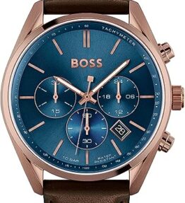 BOSS Herren Chronograph Quartz Armbanduhr Champion