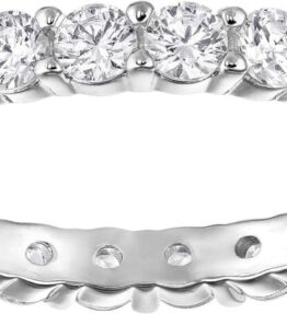 Eleganter Swarovski Vittore XL Ring in strahlendem Weiß – Rhodiniert